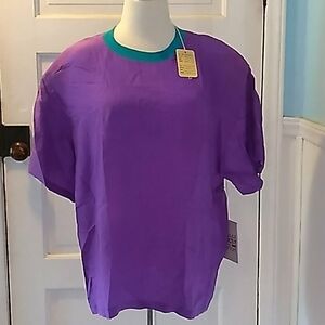 Vintage 1980s Strictly Silk pure blouse